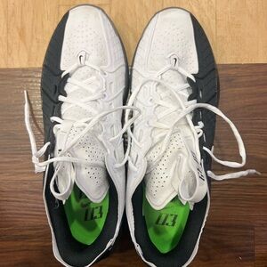 White and Black Athletic Shoes